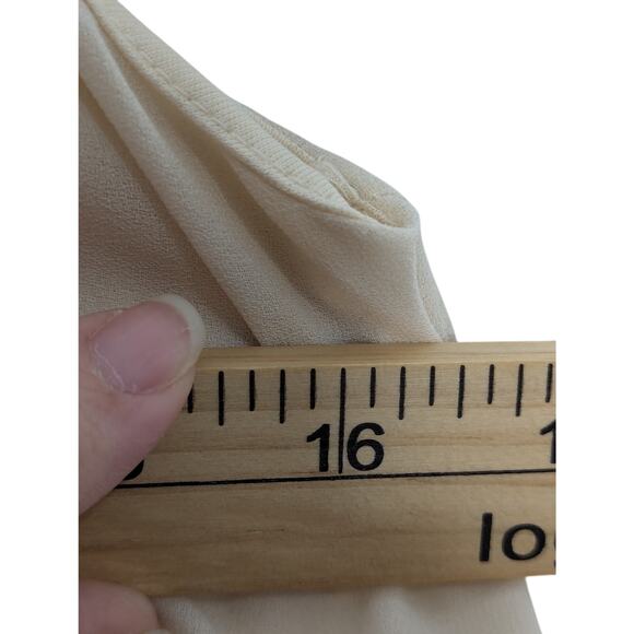 Vila Clothes Cream Flowy Mini Dress Size S - Picture 5 of 8